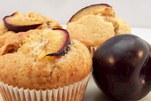 Apfel-Pflaumen-Muffins