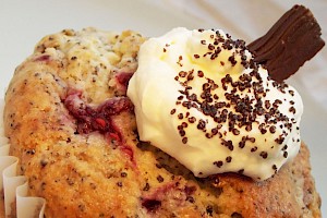 Himbeer-Mohn-Muffin