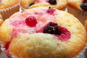 Himbeerpudding-Muffins