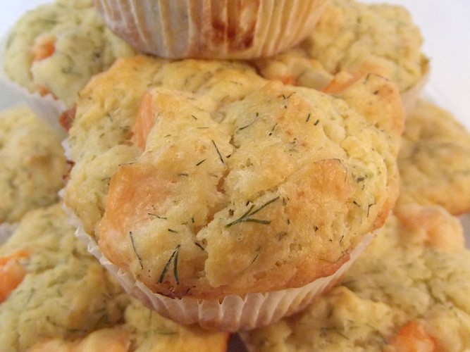 Lachs-Krabben-Dill-Muffins