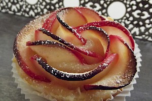 Apfel-Rosen-Muffin